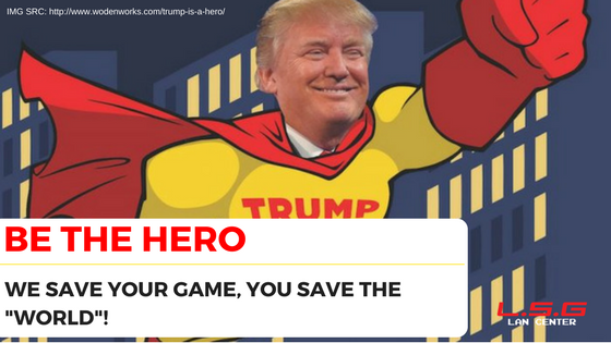 Be the hero, we save your game, you save the world!